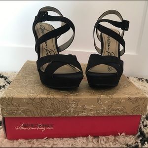 AMERICAN RAG Faux Suede Wedges